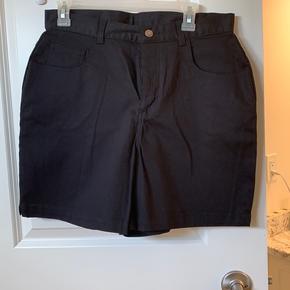 Black summer casual jean shorts - Picture 1 of 1